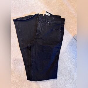 Madewell black kick out bootcut jeans